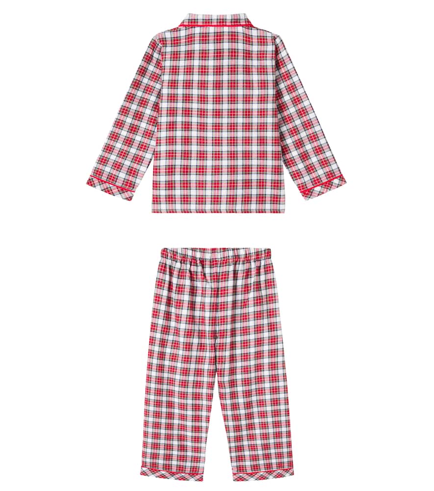 La Coqueta Checked Cotton Pajamas In Multi