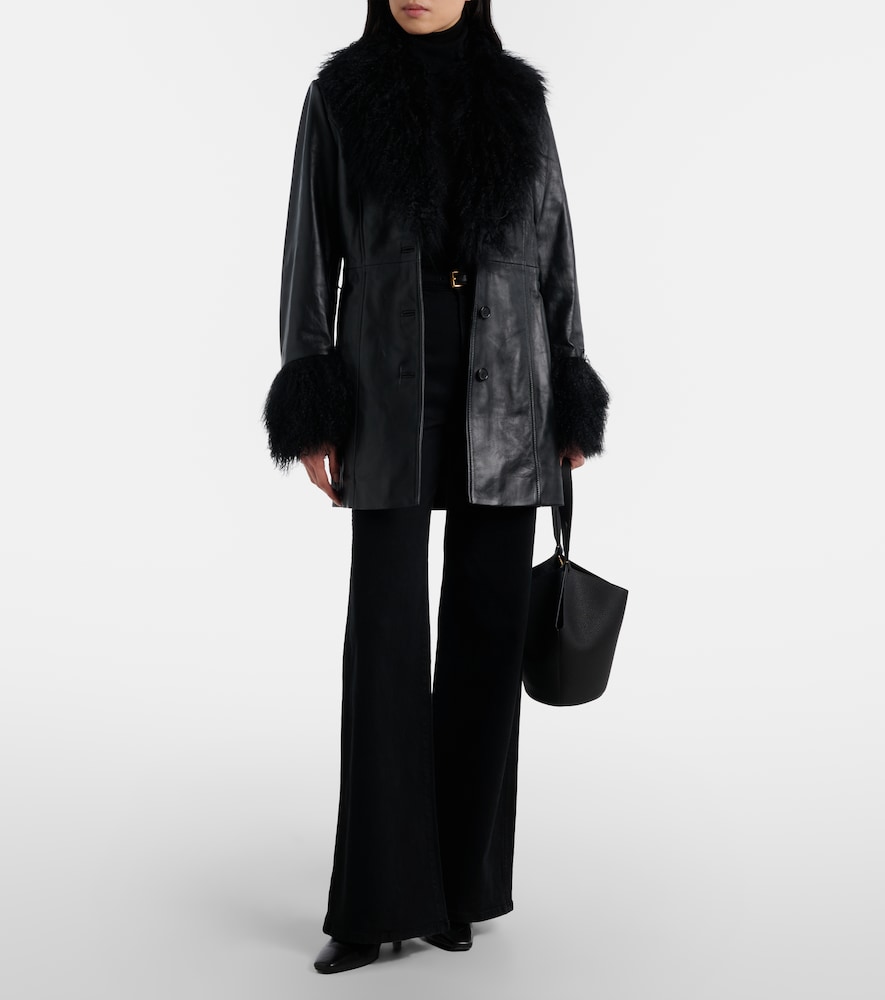  Nili Lotan Nili Lotan Sefa Belted Leather Jacket 