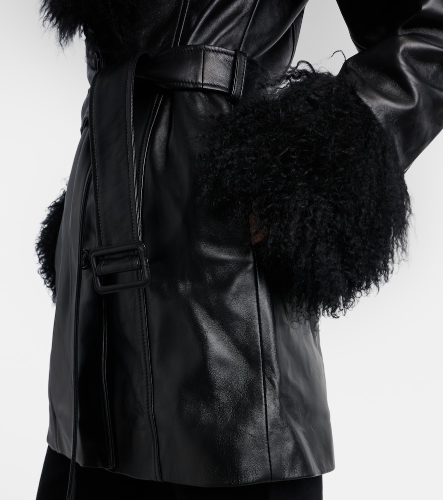  Nili Lotan Nili Lotan Sefa Belted Leather Jacket 