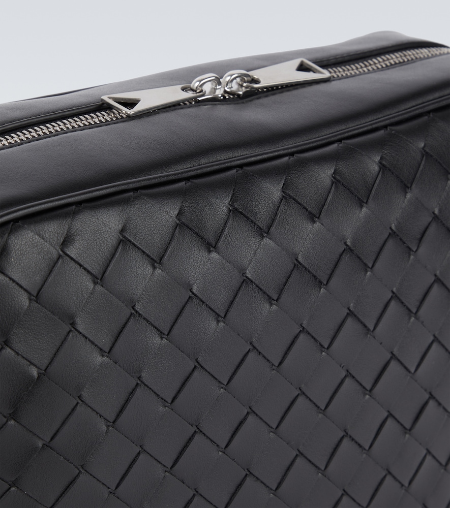 Intrecciato Leather Camera Bag