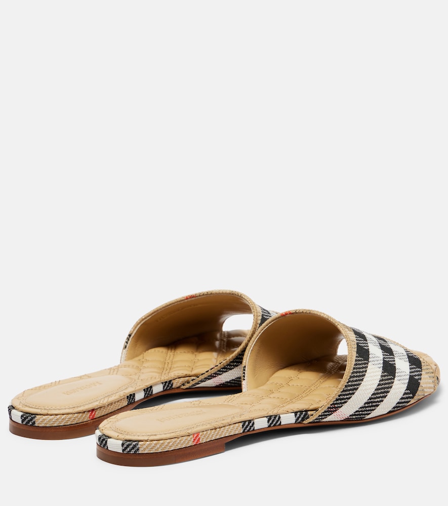  Burberry Burberry Sloane Burberry Check Mules 