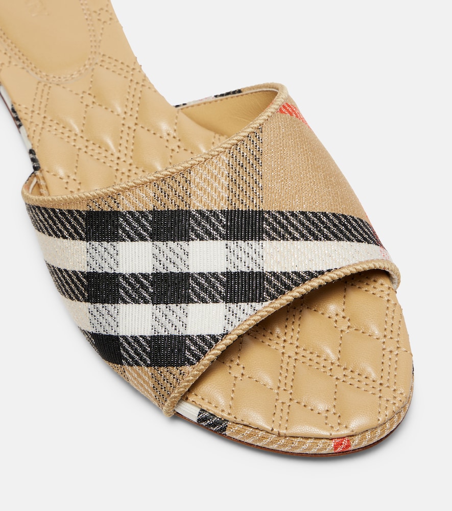  Burberry Burberry Sloane Burberry Check Mules 