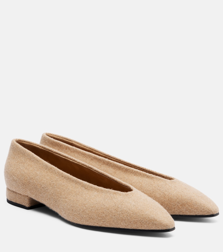 Loro Piana Loro Piana Rebecca herringbone ballet flats　ロロ ピアーナ レベッカ ヘリンボーン バレエ フラット