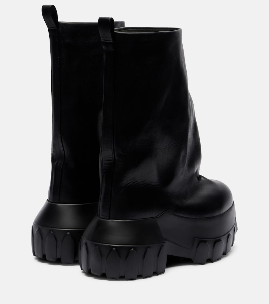  Rick Owens Rick Owens Mega Tractor Leather Mid-calf Boots 