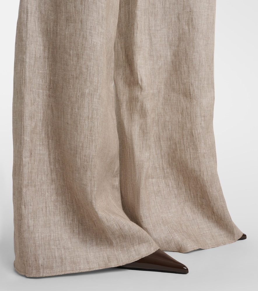  Max Mara Max Mara Weite Hose Deserto Aus Leinen 