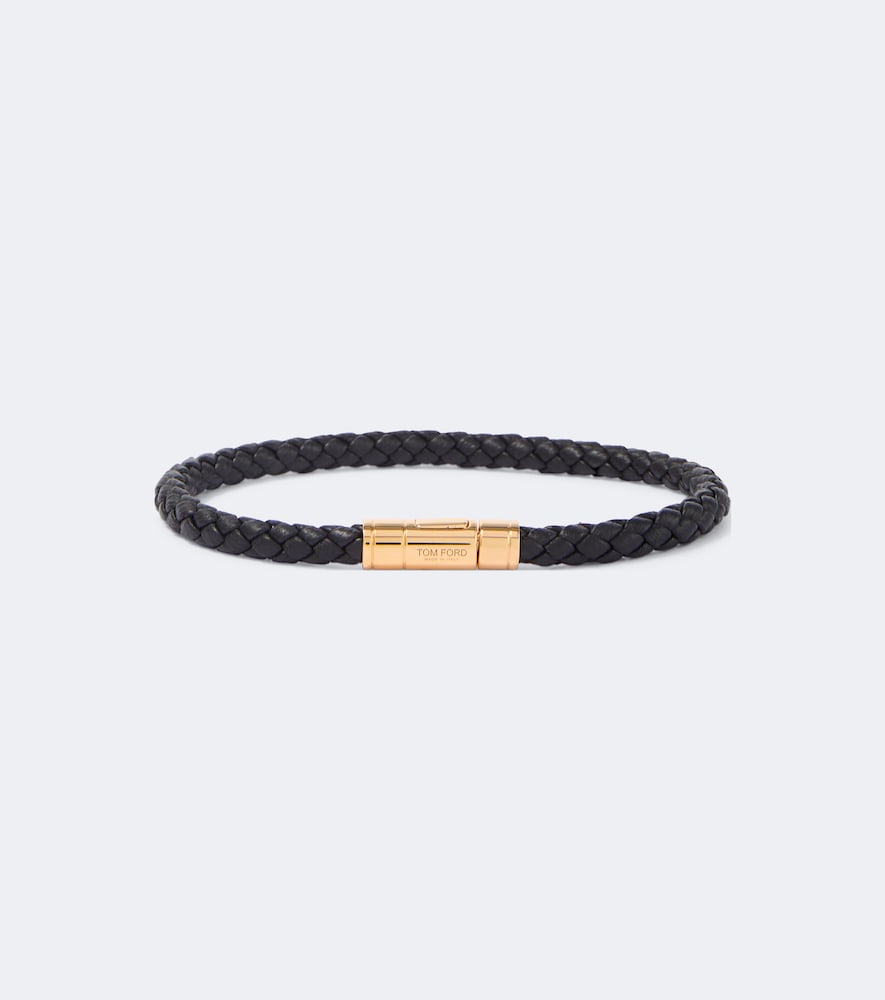 Bracciale in pelle intrecciata