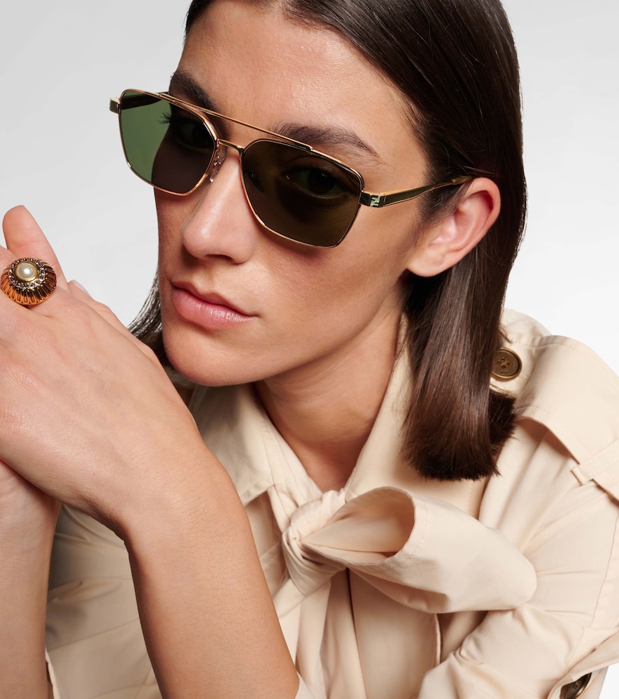  Fendi Fendi Fendi Sky Rectangular Sunglasses 
