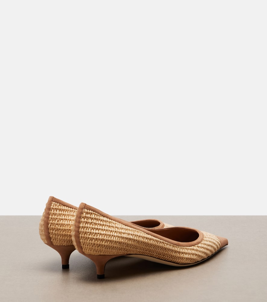  Jimmy Choo Jimmy Choo Pumps Amelia Aus Raffiabast Mit Veloursleder 