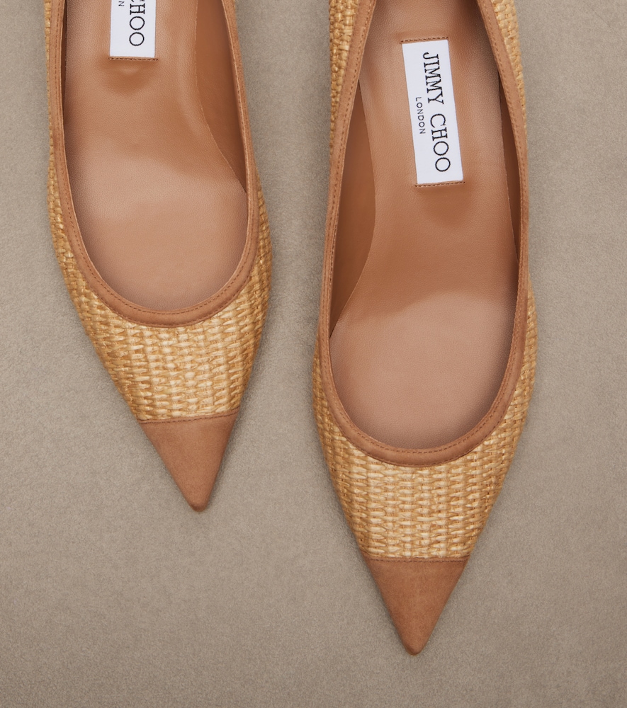  Jimmy Choo Jimmy Choo Pumps Amelia Aus Raffiabast Mit Veloursleder 