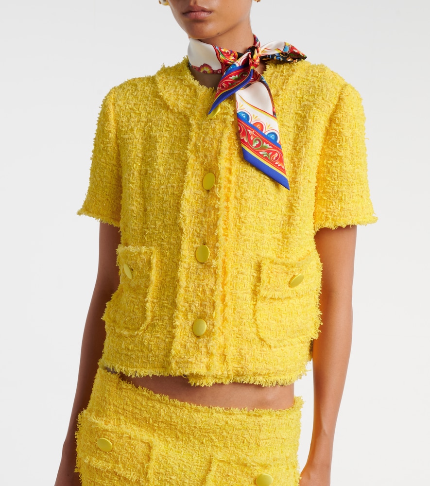 Dolce&Gabbana Cotton-Blend Tweed Jacket