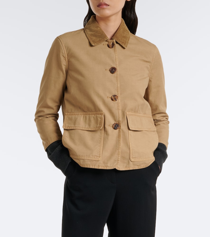 Benka Corduroy-Trimmed Cotton Jacket