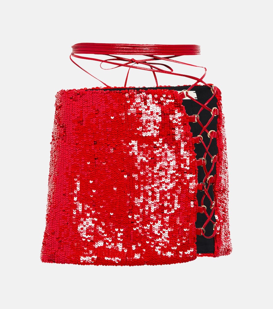 The Mannei Sequined miniskirt