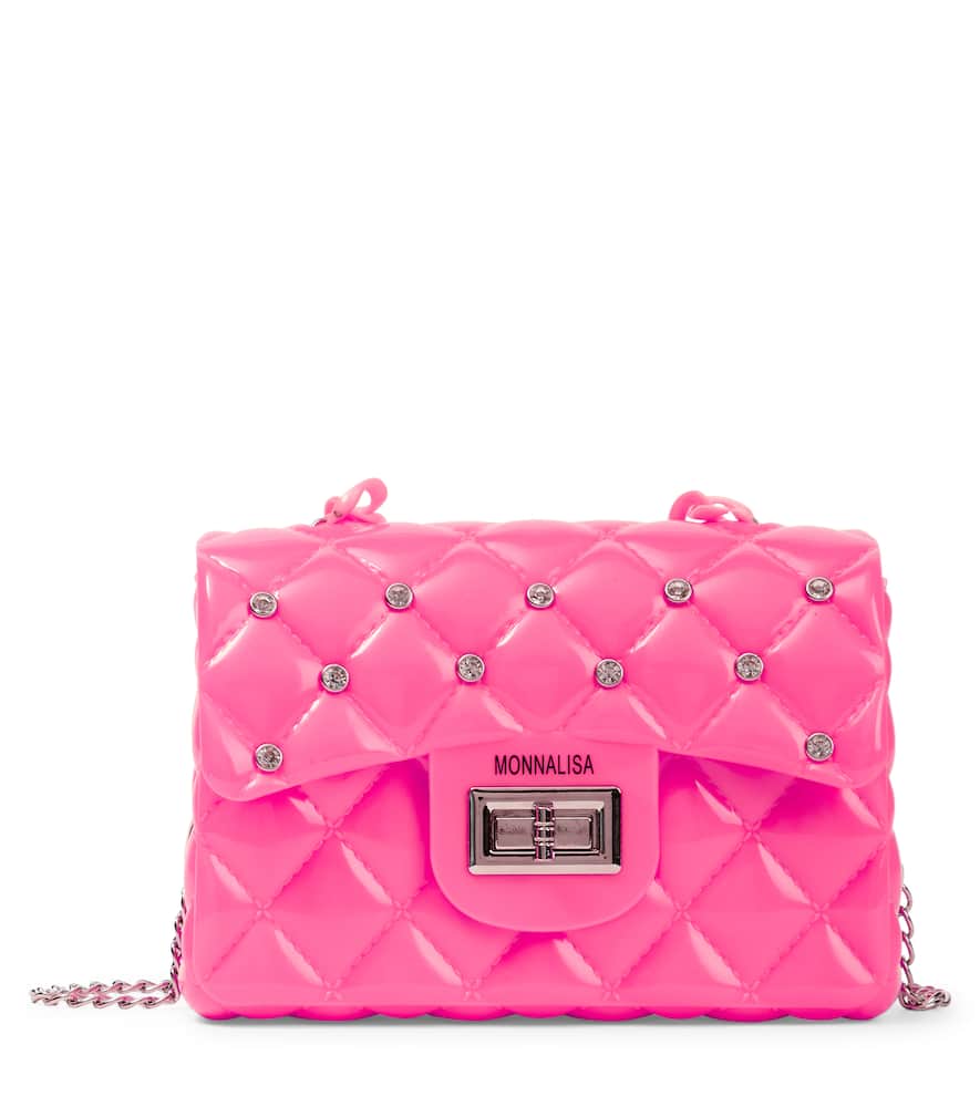Monnalisa Embellished PVC shoulder bag