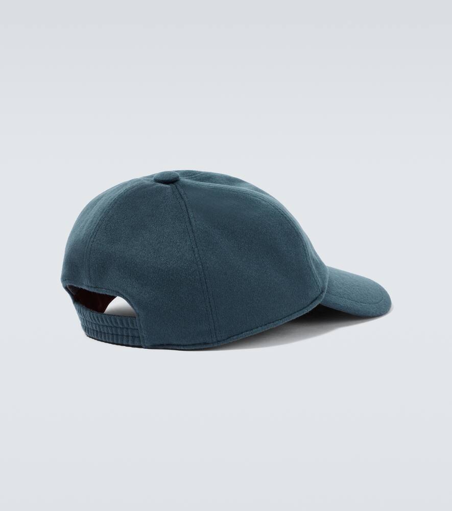 Shop Loro Piana Cashmere Baseball Cap In Glory Blue