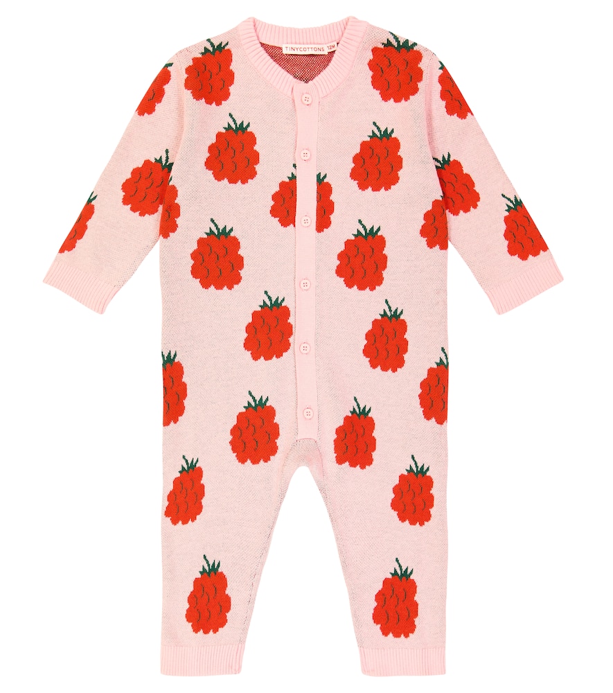 Tinycottons Baby Raspberries cotton and wool playsuit