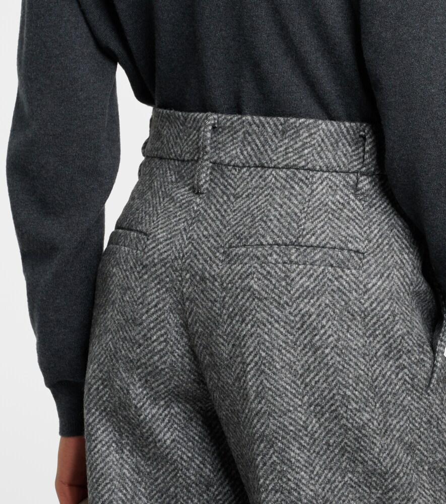  Brunello Cucinelli Brunello Cucinelli Schlaghose Aus Einem Wollgemisch 