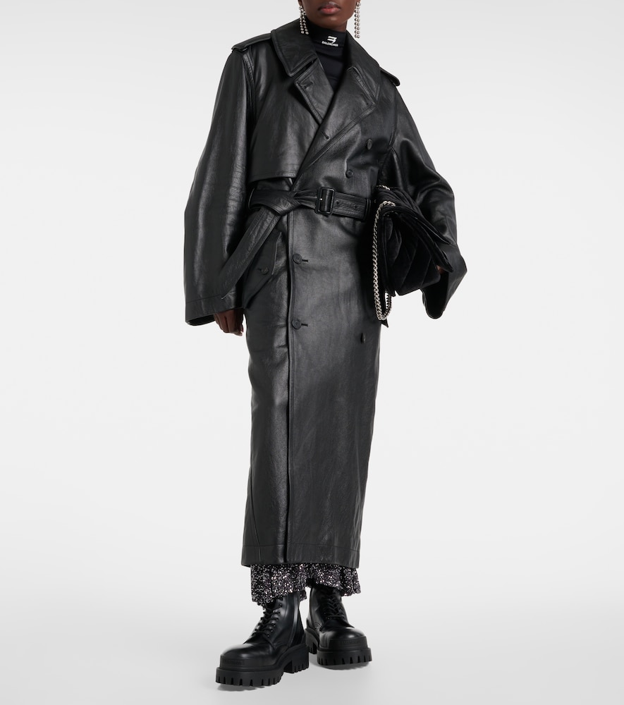  Balenciaga Balenciaga Trenchcoat Cocoon Aus Leder 