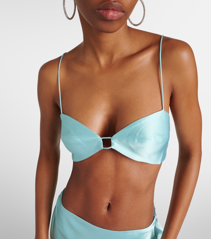  The Sei The Sei Silk Bra Top 
