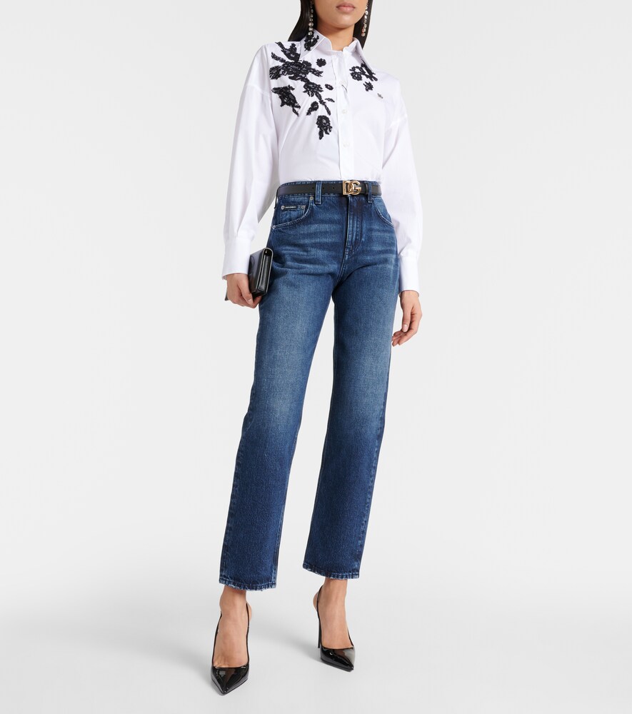 Dolce & Gabbana High-rise straight jeans