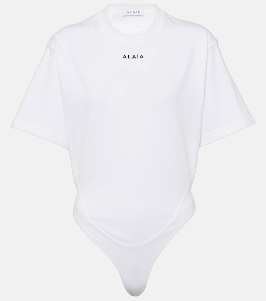 Alaïa Alaïa Fluid cotton jersey bodysuit　Alaïa Fluid コットンジャージー ボディスーツ