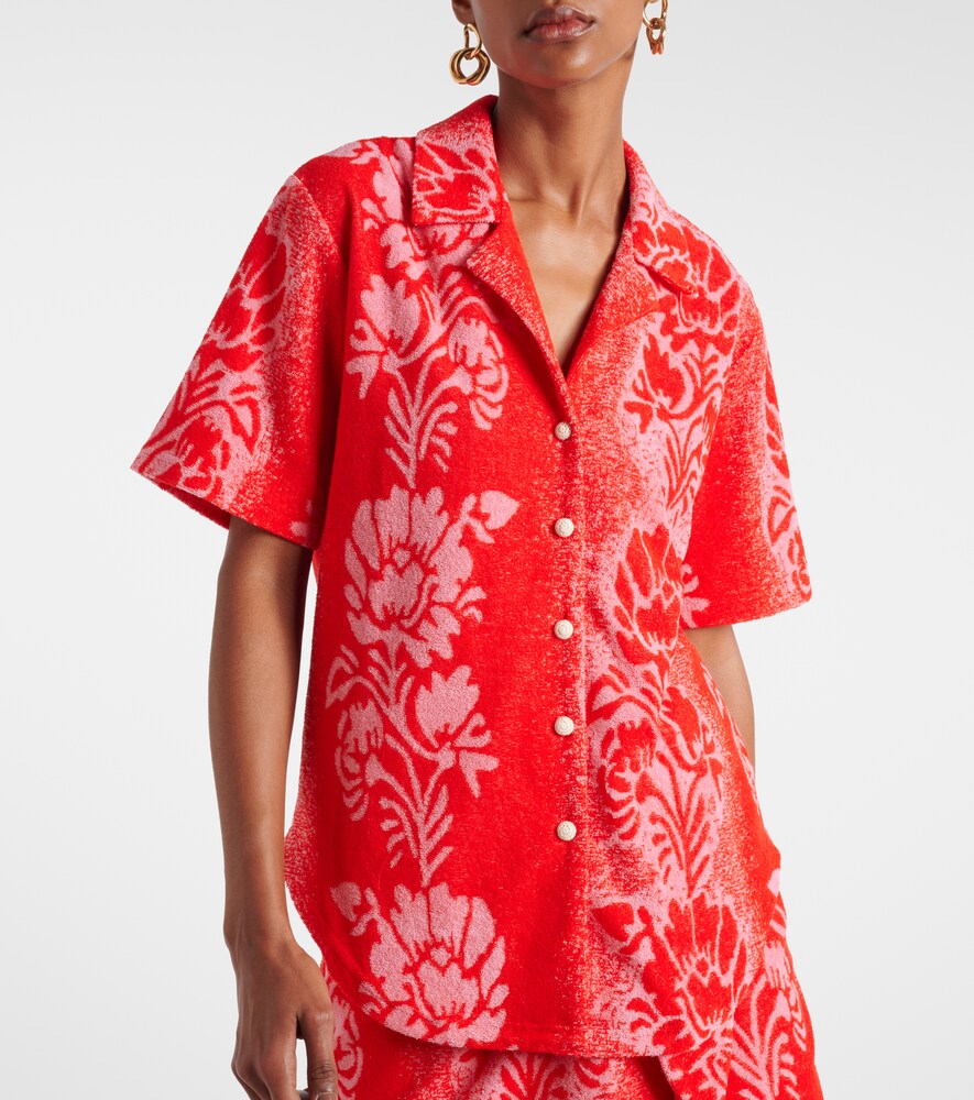 Alémais Martha Printed Cotton-Blend Shirt