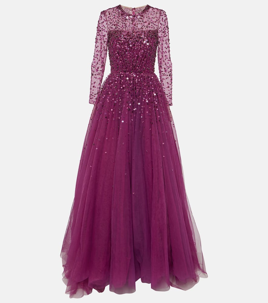 Constantine embellished tulle gown