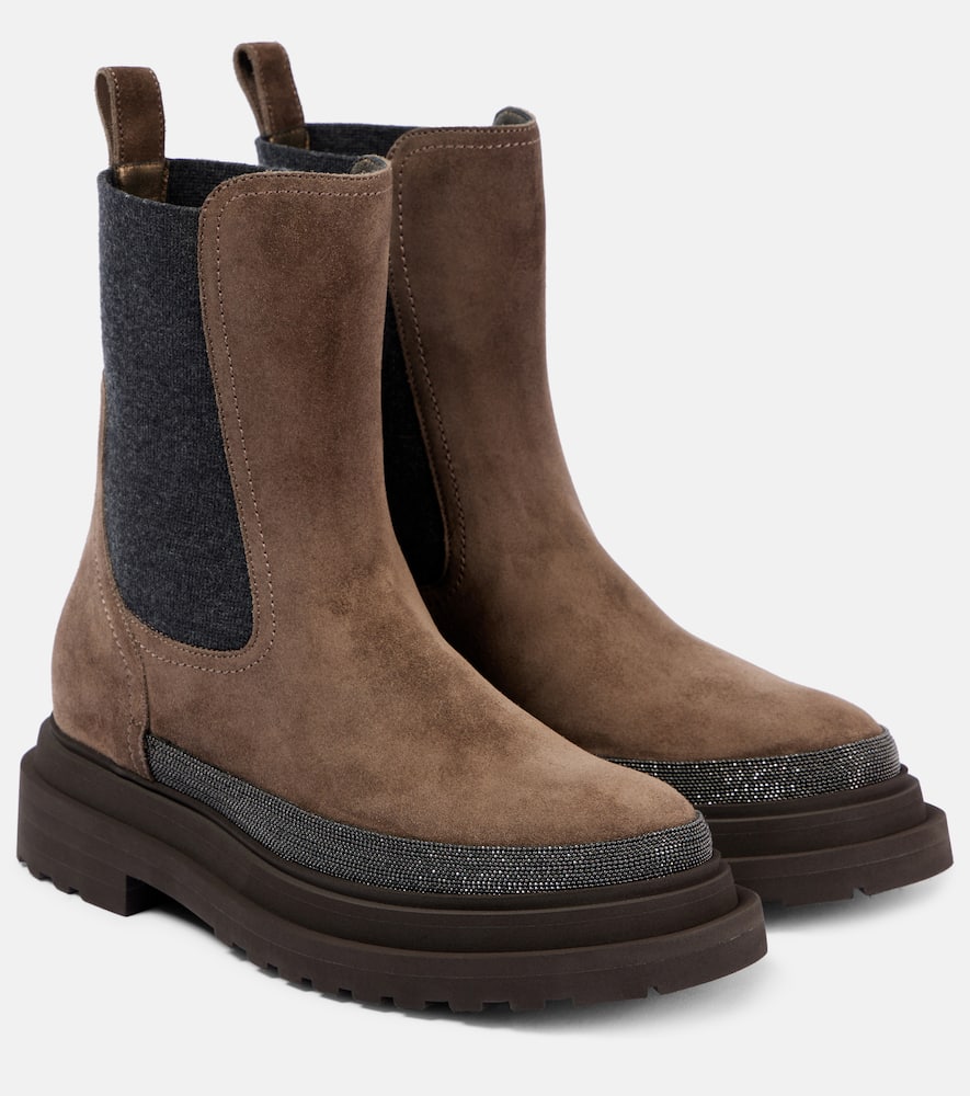 Monili suede Chelsea boots