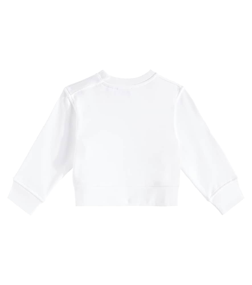 Burberry Baby Printed Cotton Jersey Sweatshirt In White