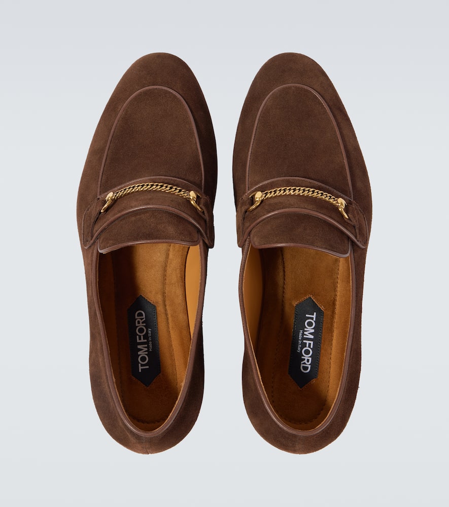 Tom Ford Suede Loafers In Brown