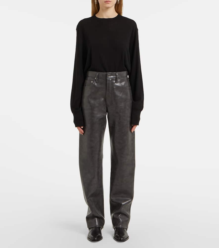Agolde Kelly High-rise Pants In Black