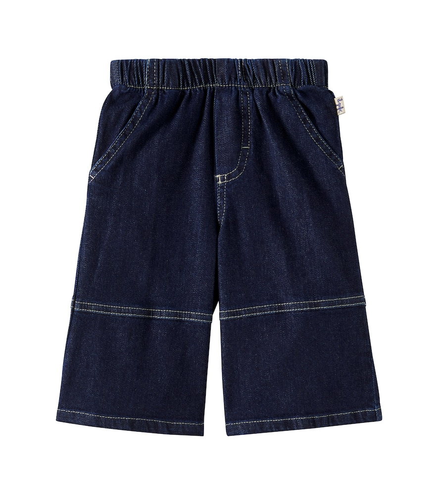 Il Gufo Baby Wide-leg Jeans In Blue