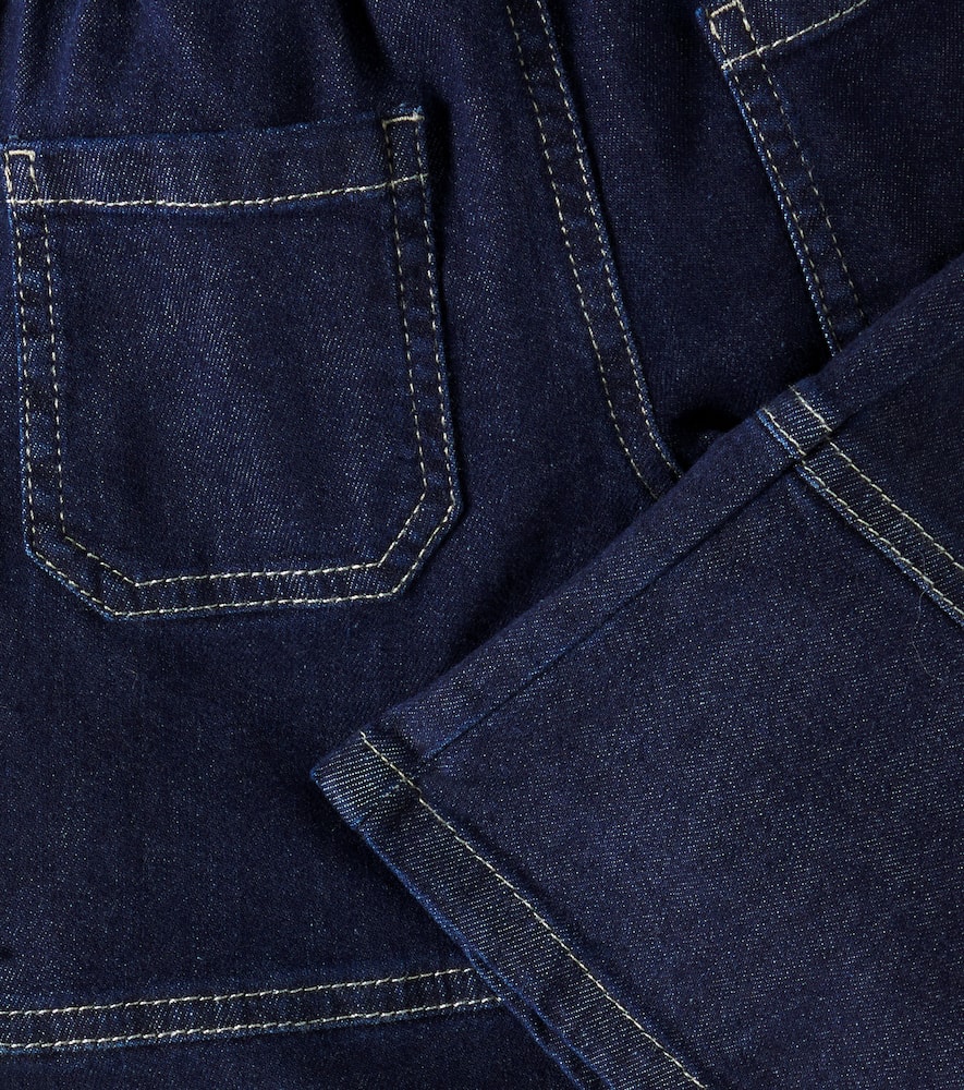 Il Gufo Baby Wide-leg Jeans In Blue
