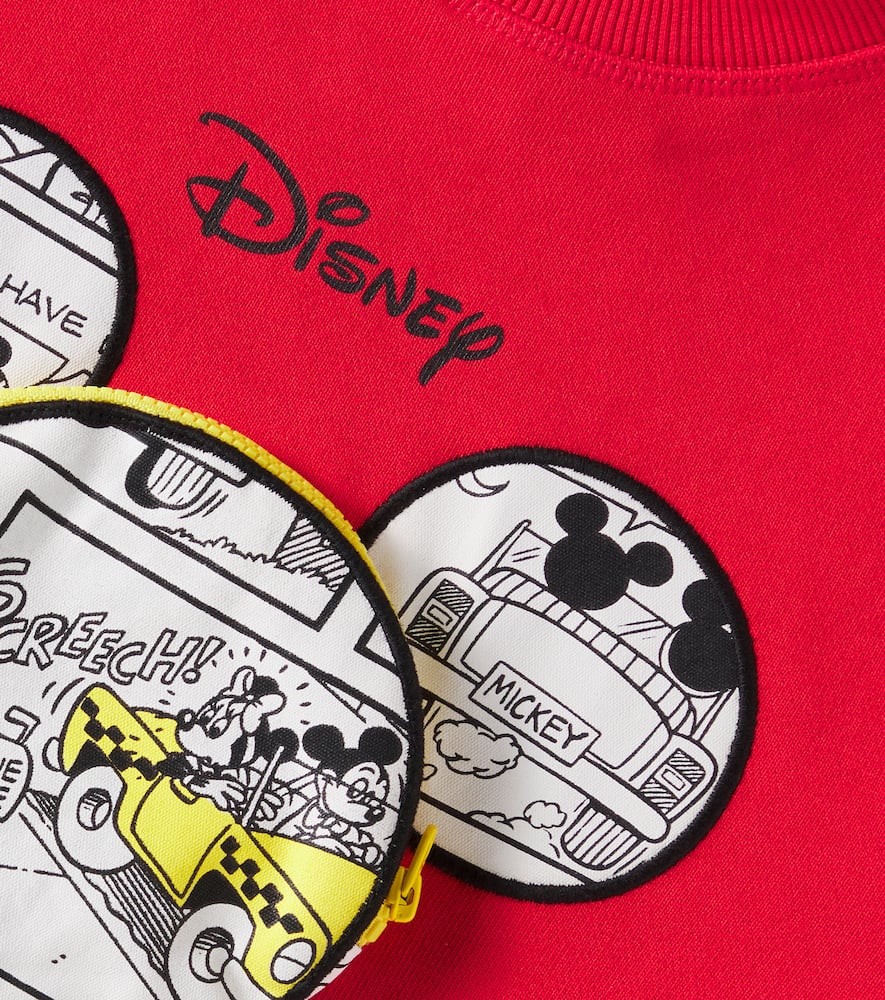Marc Jacobs X Disney Cotton Jersey Sweatshirt In Bright Red