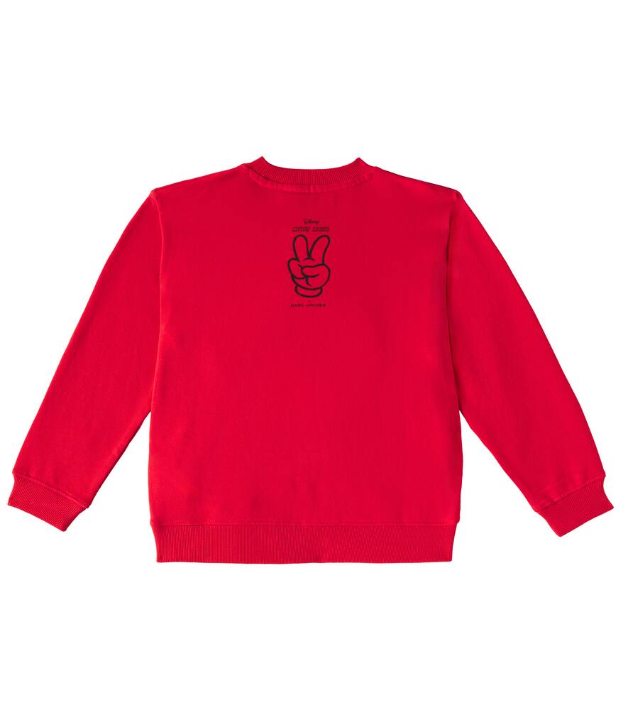 Marc Jacobs X Disney Cotton Jersey Sweatshirt In Bright Red