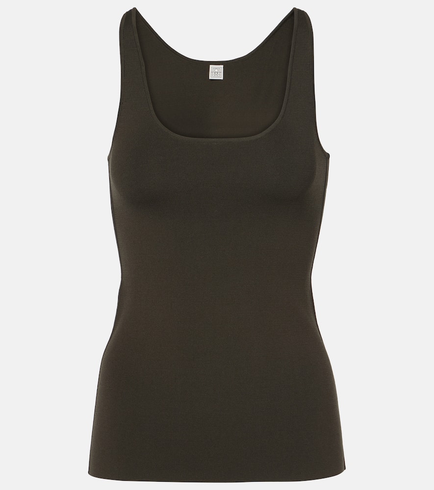 Totême Top Aus Jersey In Braun