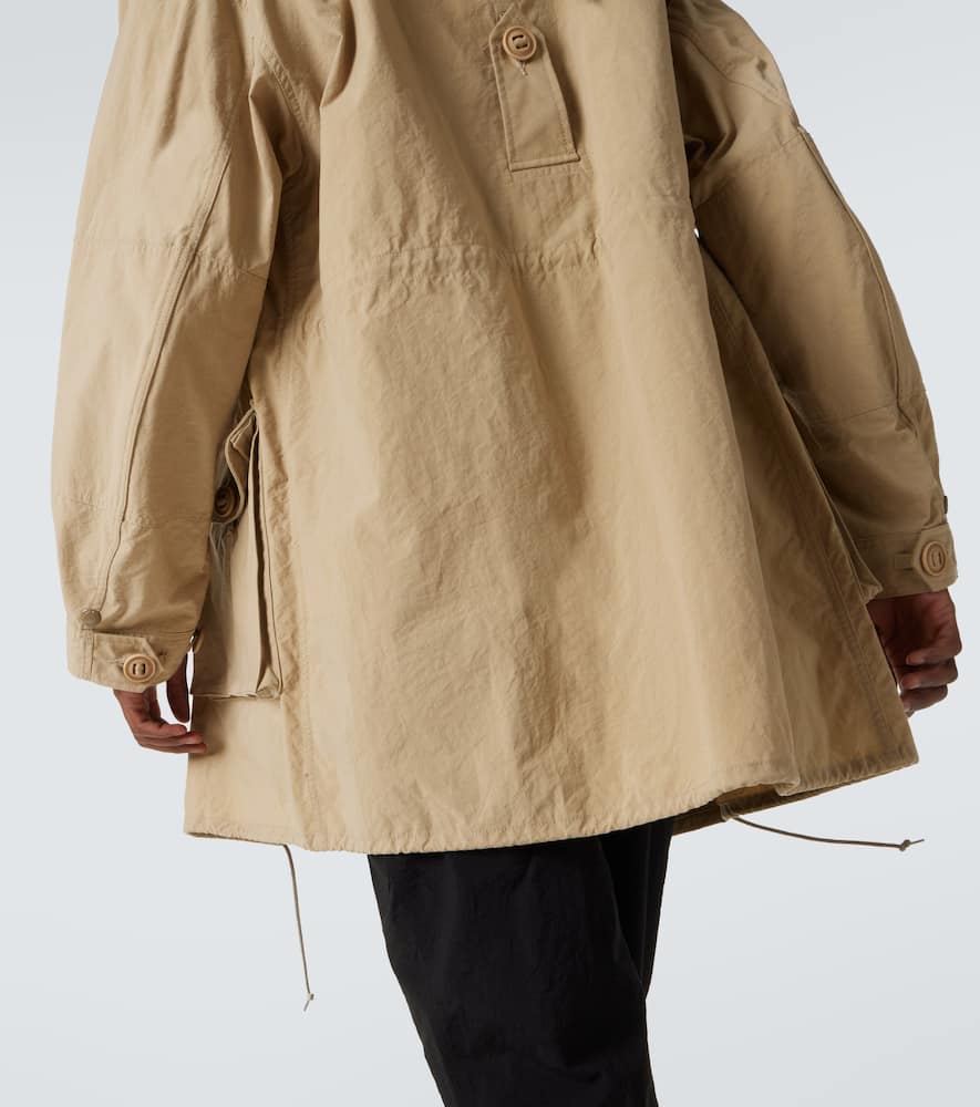 Junya Watanabe X C.p. Company Trenchcoat Mit Kapuze In Beige