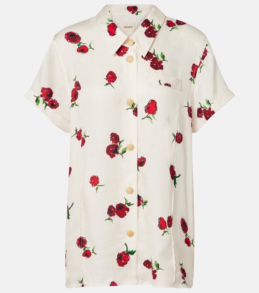 Khaite Keefe printed twill shirt