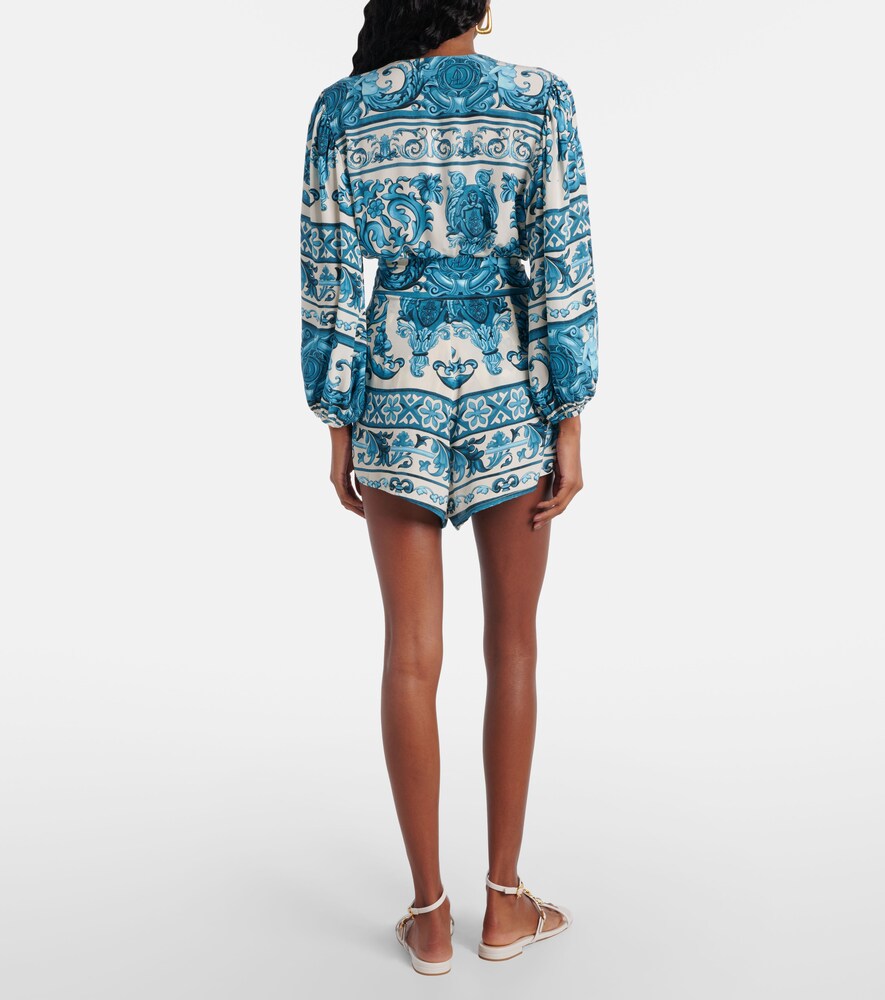  Adriana Degreas Adriana Degreas Printed High-rise Shorts 