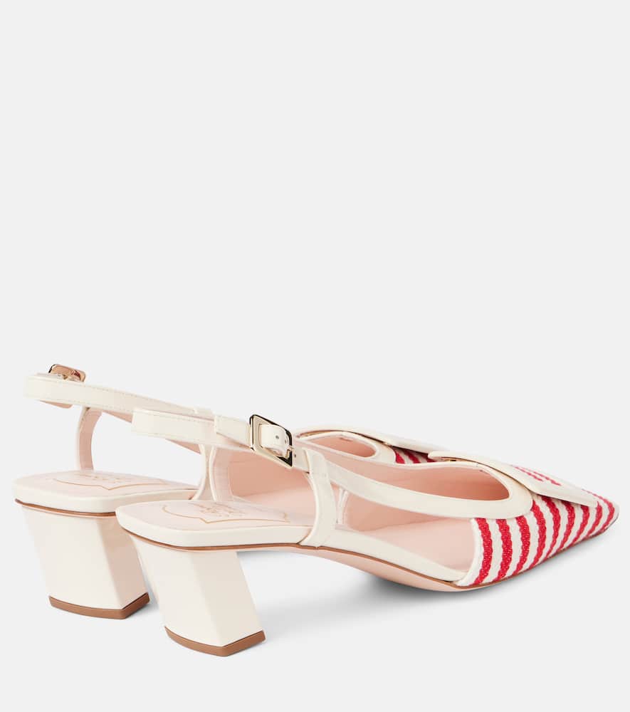 Roger Vivier Belle Vivier 45 Patent Leather Slingback Pumps In Red