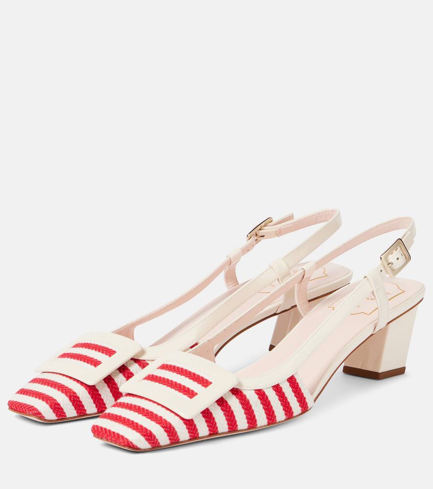 Roger Vivier Belle Vivier 45 Patent Leather Slingback Pumps In Red