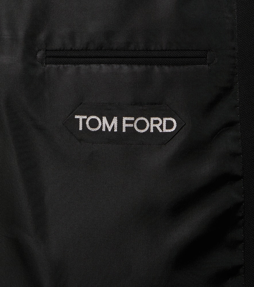 Tom Ford High Twist Double Breasted Wool Jacket Clothing In Black