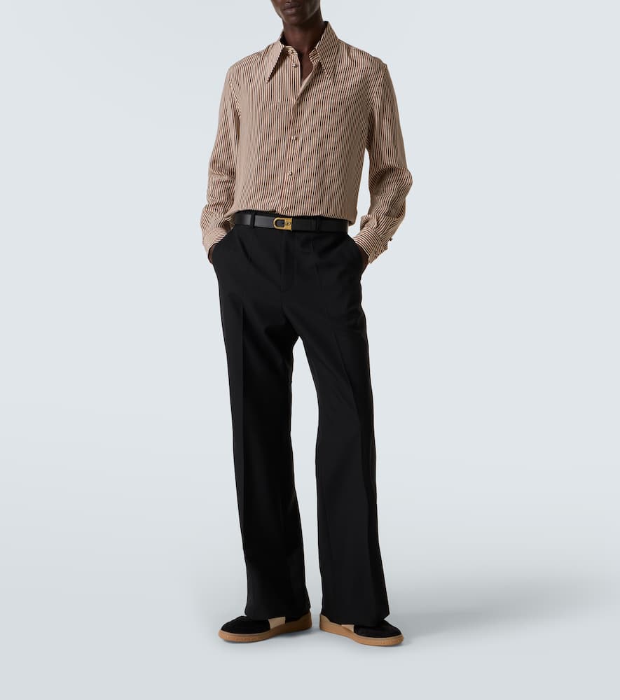 Valentino Upvillage Suede And Leather Sneakers In Black