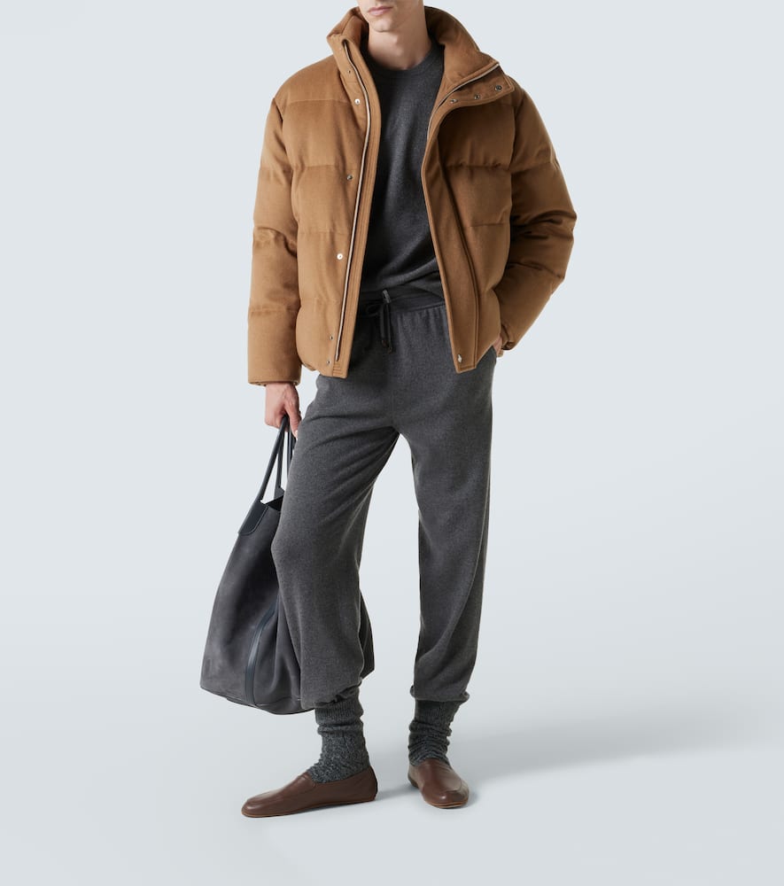 Loro Piana Cashmere Crewneck Sweater In Gray