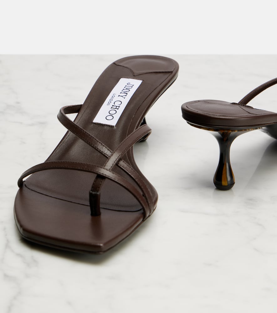 Jimmy Choo Etana 50 Leather Mules