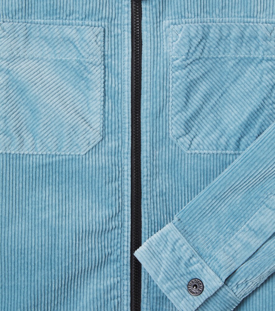  Stone Island Junior Stone Island Junior Compass Cotton-blend Corduroy Overshirt 