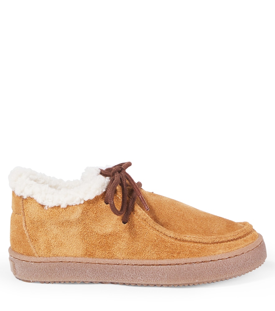  Pepe Pèpè Schnürschuhe Aus Veloursleder Mit Shearling 