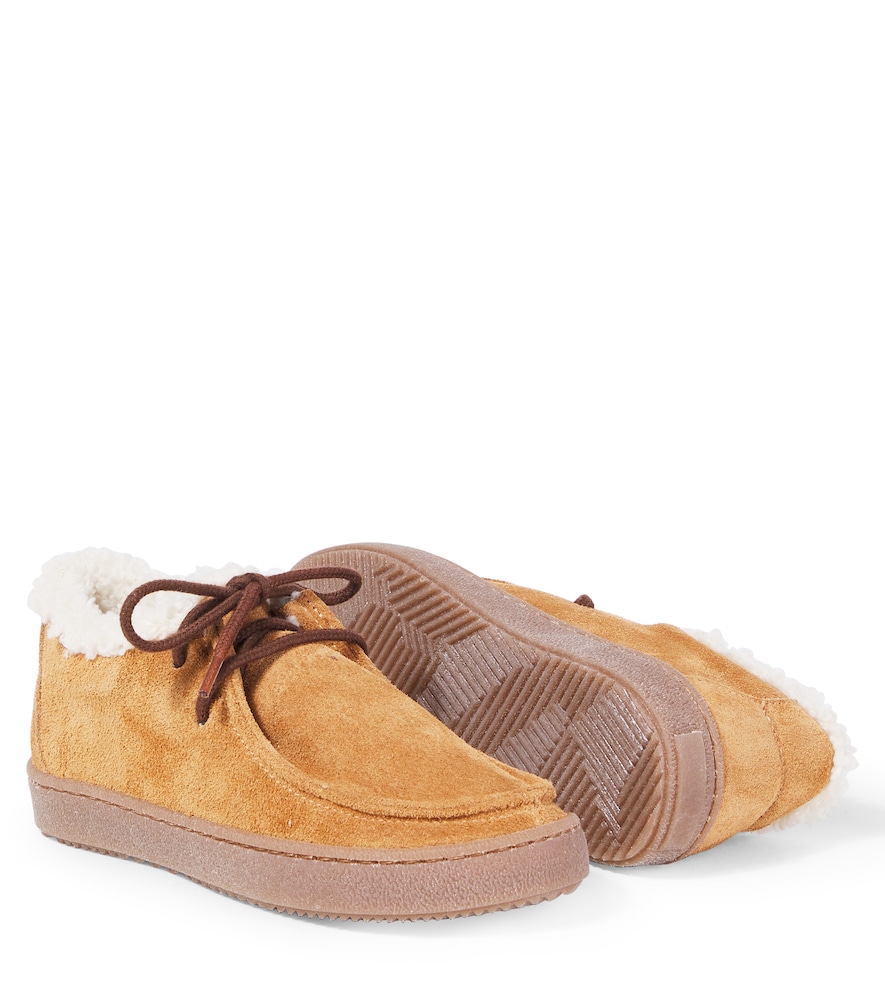  Pepe Pèpè Schnürschuhe Aus Veloursleder Mit Shearling 