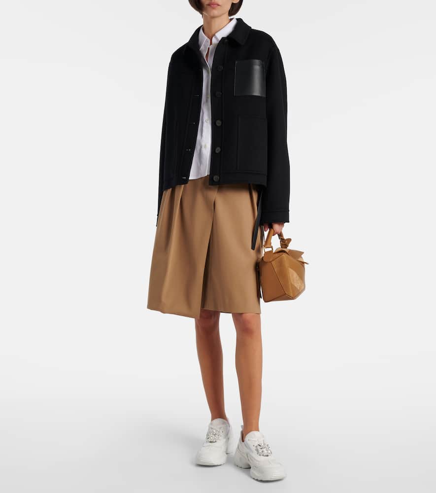 Roger Vivier Viv' On The Run Leather-trimmed Sneakers In White