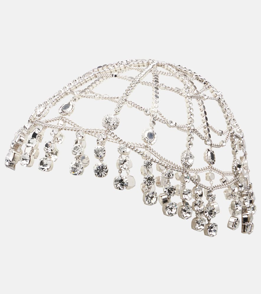 Rabanne Crystal-embellished Headband In Silver