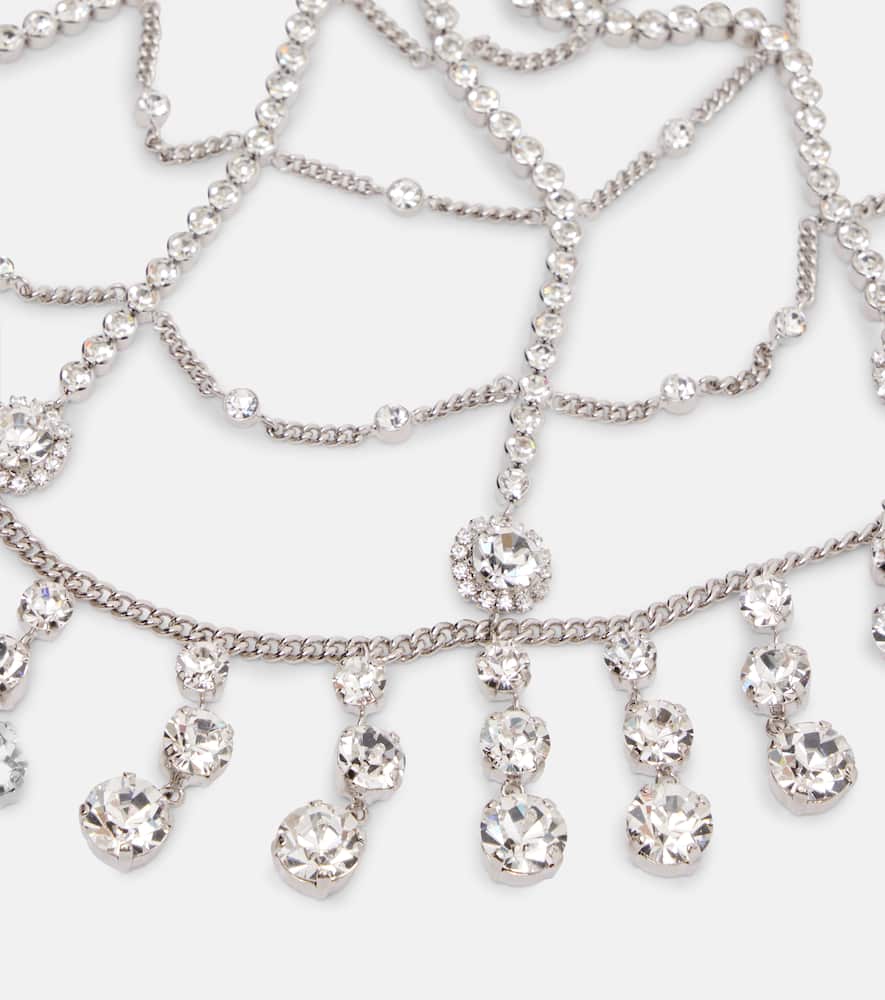 Rabanne Crystal-embellished Headband In Silver